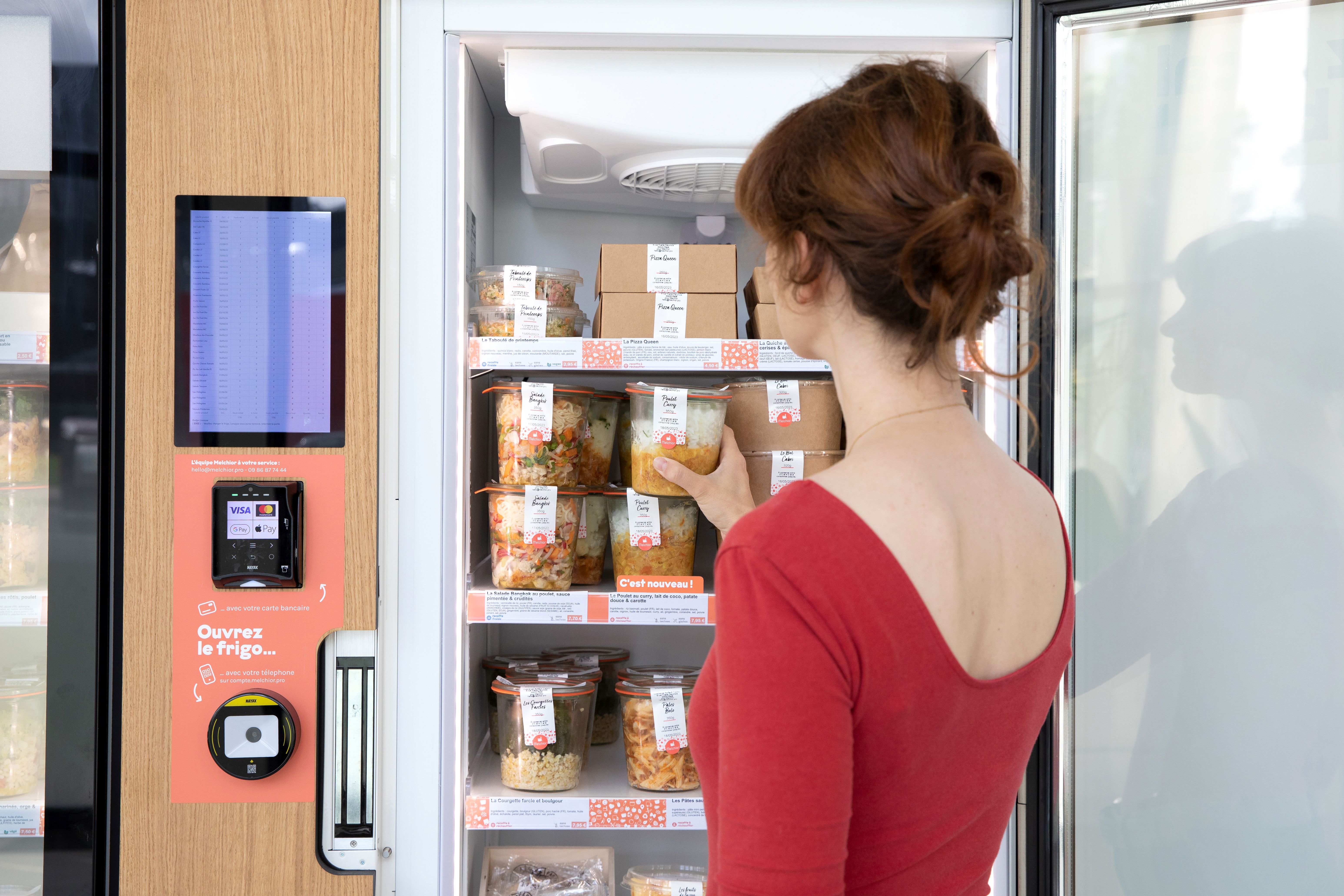 Frigo connecté FoodGoo en entreprise Côte d'Azur et Var - Plats frais préparés quotidiennement